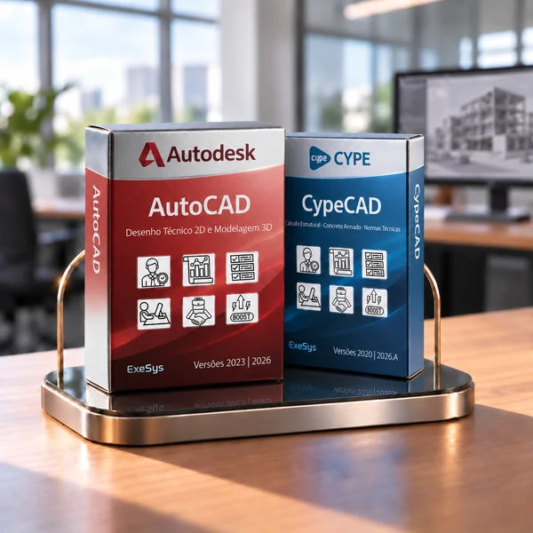 Combo CYPECAD + AutoCAD (Cálculo Estrutural e DWG)