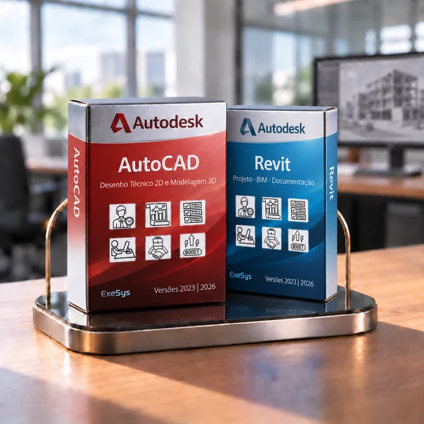 Combo Revit + AutoCAD (Projetos BIM e CAD)